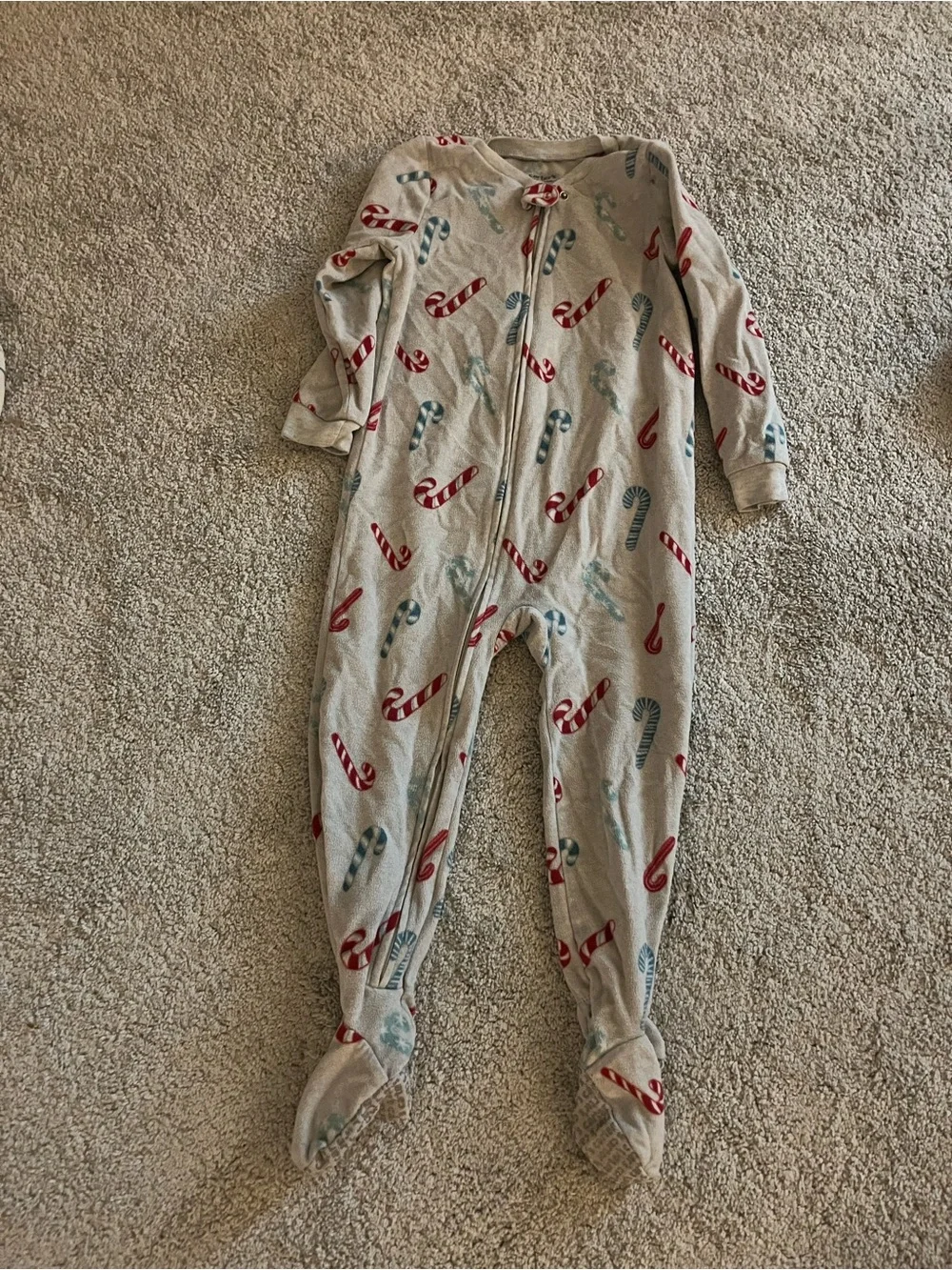Fleece Kids One-Piece Footed Pajamas